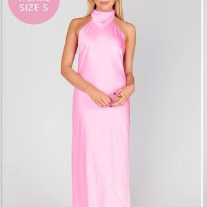 Show Me Your Mumu- Pink Halter Neck Dress XL